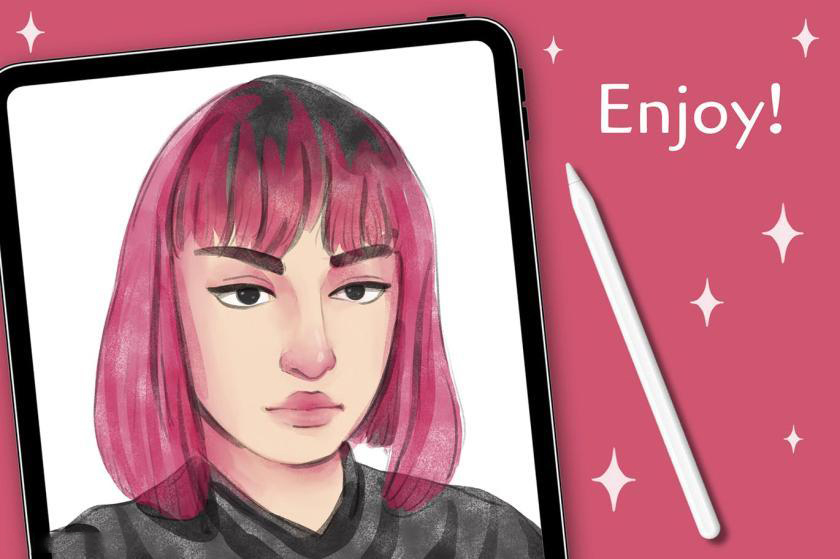 Procreate笔刷-人像素描水彩纹理插画笔刷套装素材资源 笔刷资源 sucaiwan.com