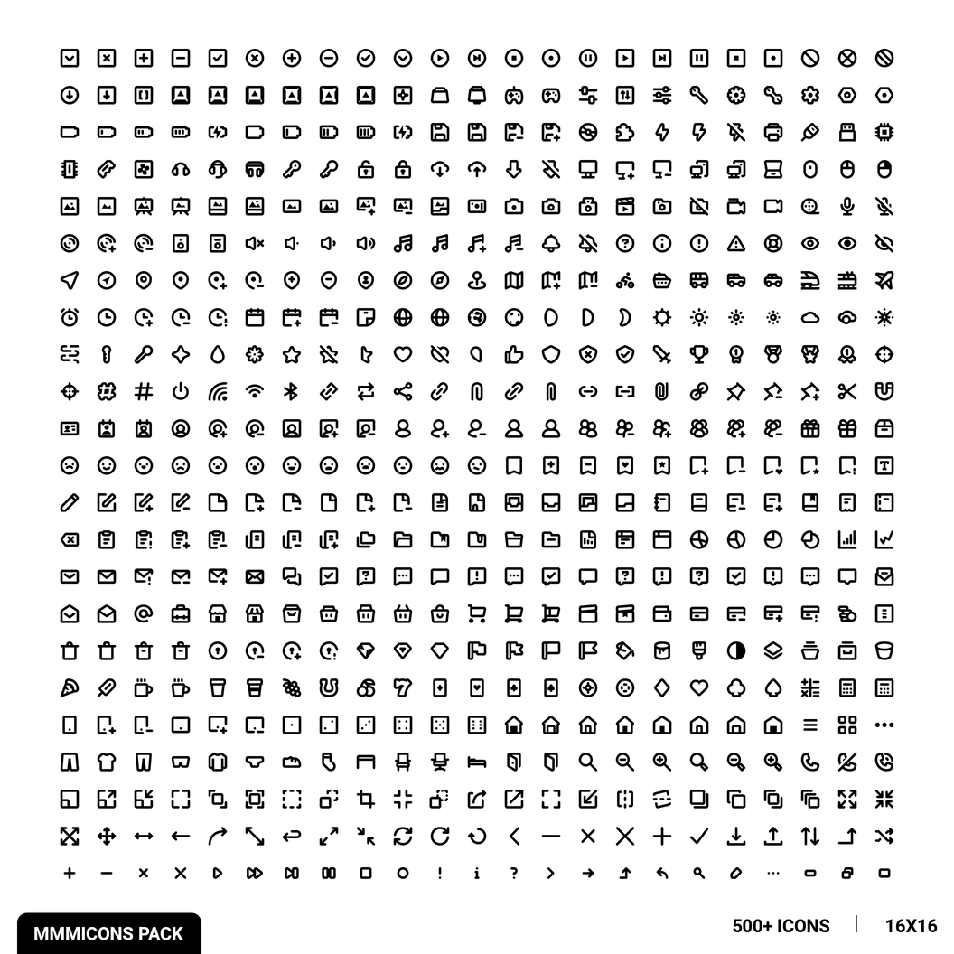 529枚粗线条图标，AI PSD格式 图标素材 sucaiwan.com
