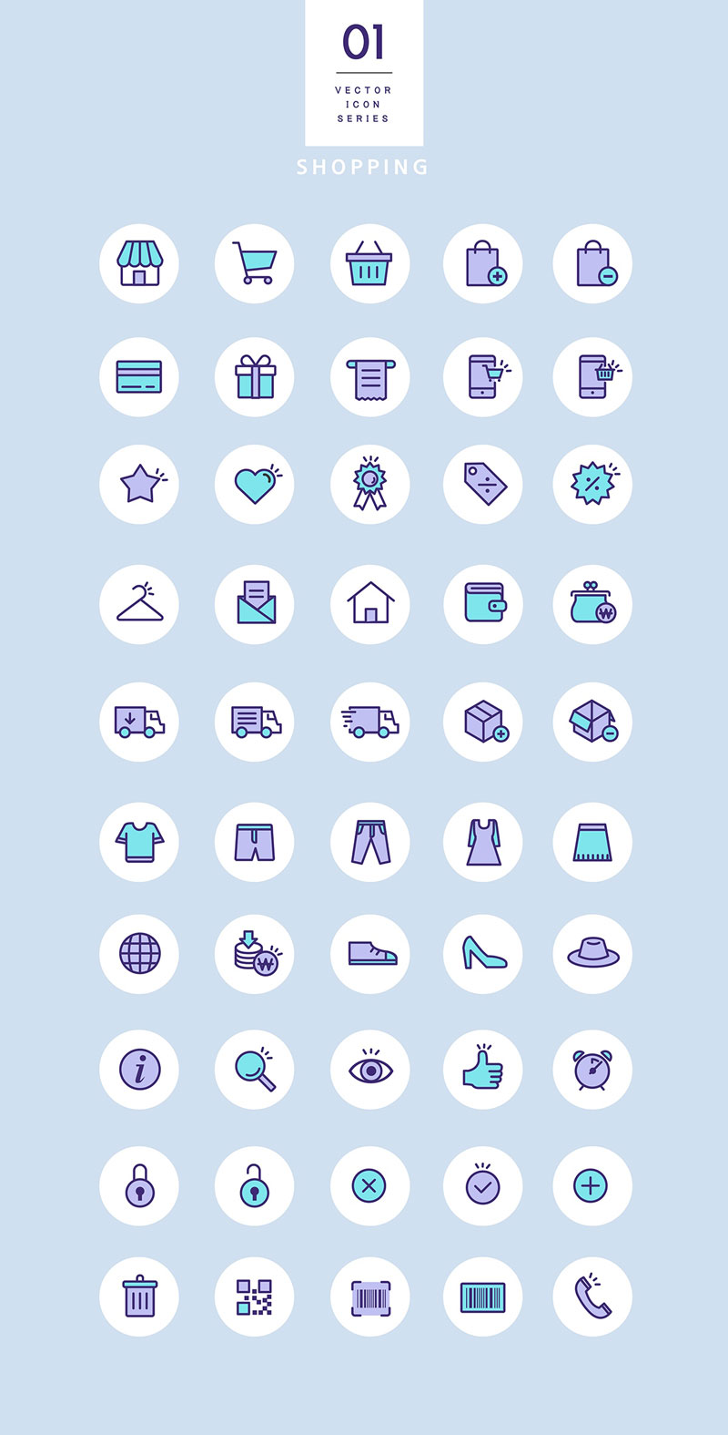 300+双色线性图标，AI源文件 图标素材 sucaiwan.com