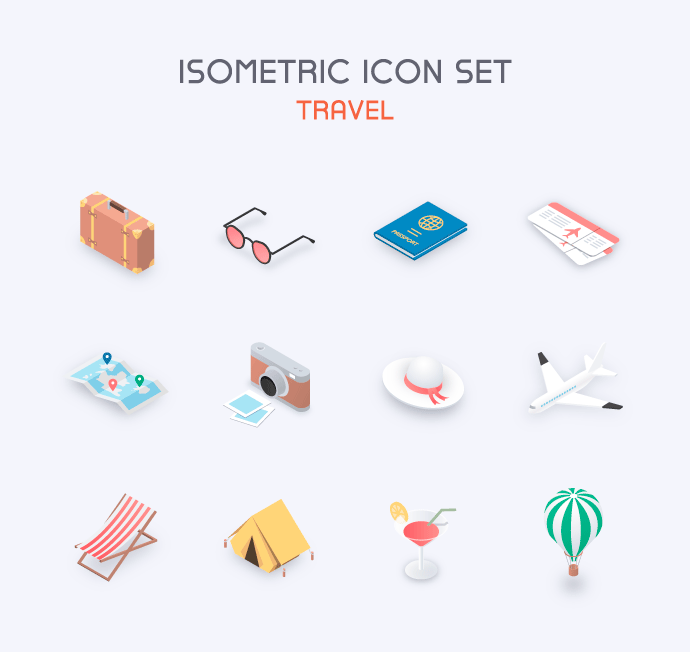 120枚2.5D风格主题图标，AI源文件 图标素材 sucaiwan.com