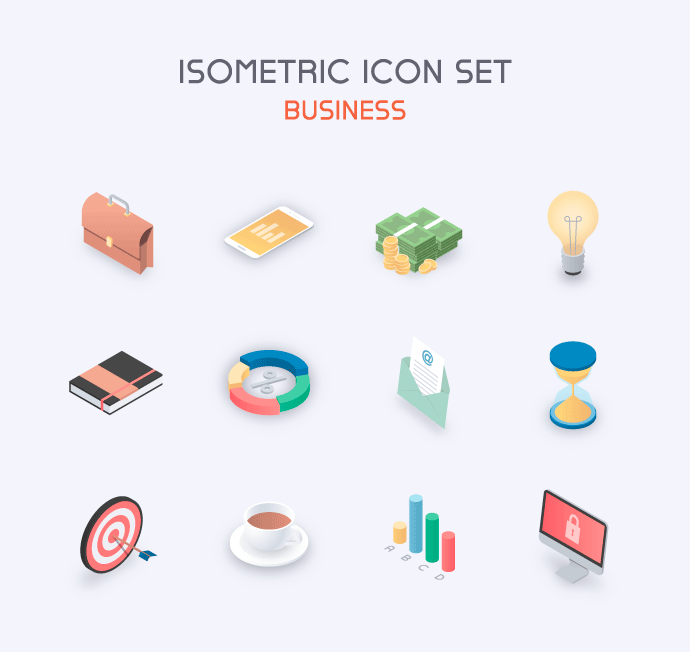 120枚2.5D风格主题图标，AI源文件 图标素材 sucaiwan.com