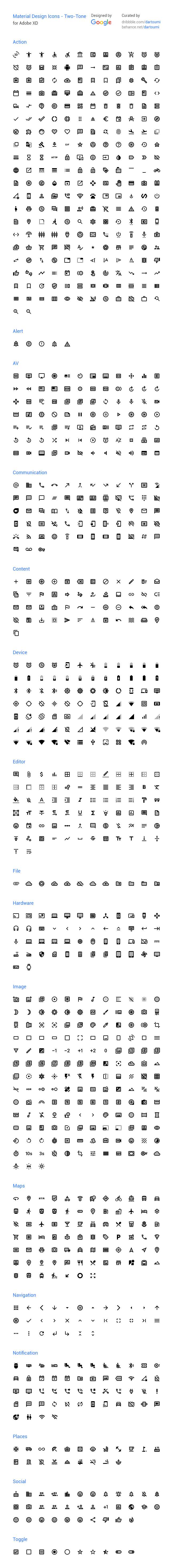 Material Design 安卓系统图标，XD源文件 图标素材 sucaiwan.com