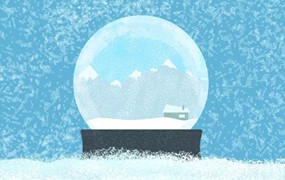 冬天雪花笔刷AI笔刷