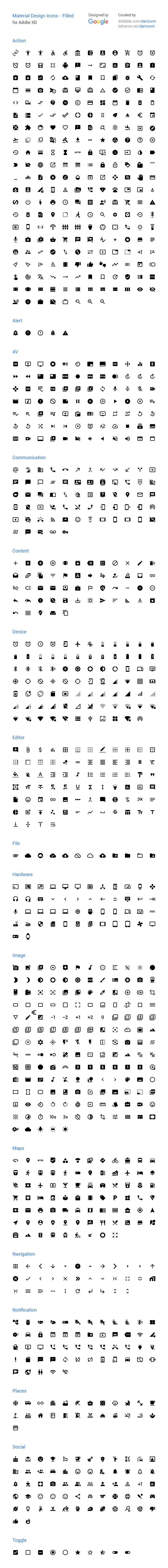 Material Design 安卓系统图标，XD源文件 图标素材 sucaiwan.com