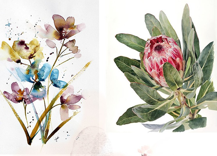 Procreate+Ps真实质感水彩笔刷100款送纹理纸张68款 手帐绘画肌理 笔刷资源 sucaiwan.com