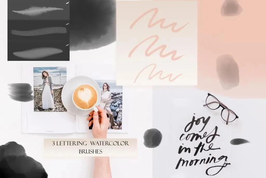 64款逼真水彩水墨效果Procreate笔刷设计素材 笔刷资源 第4张-素材湾丨精选海外优质设计素材资源 64款逼真水彩水墨效果Procreate笔刷设计素材 笔刷资源 sucaiwan.com