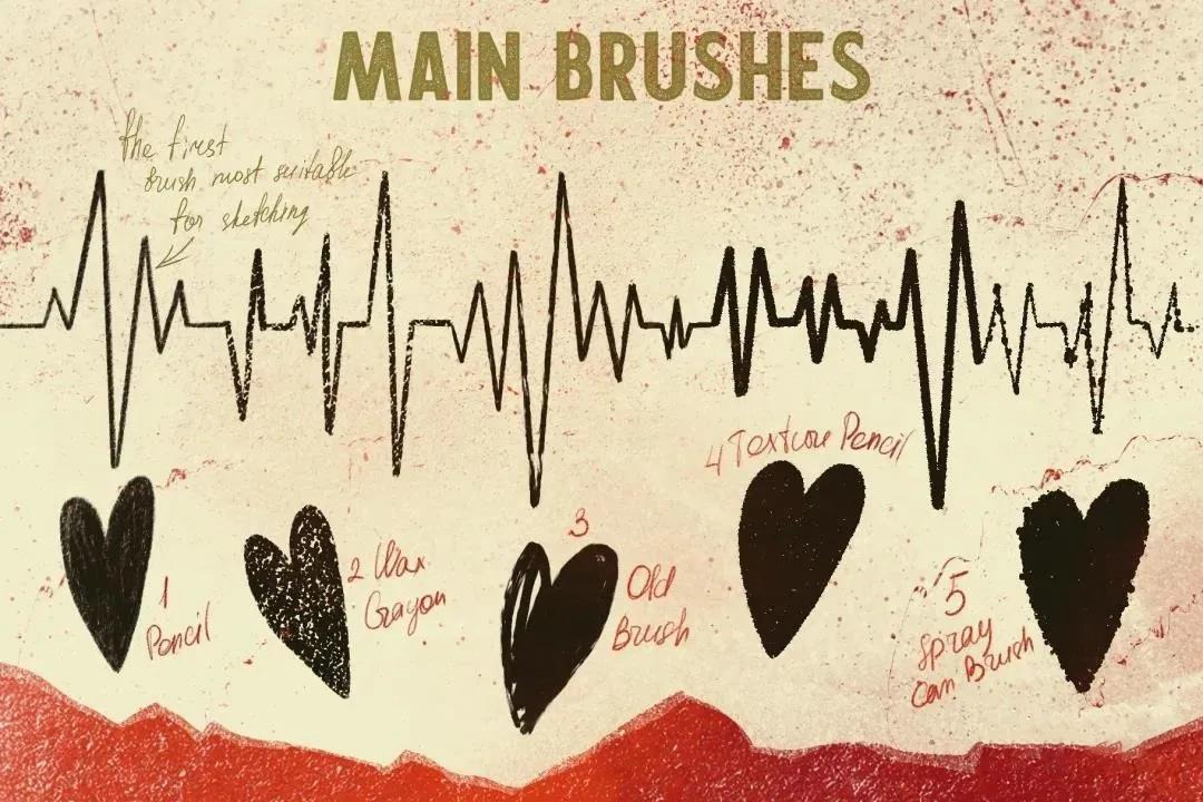 复古纹理Procreate笔刷套装 笔刷资源 第11张-素材湾丨精选海外优质设计素材资源 复古纹理Procreate笔刷套装 笔刷资源 sucaiwan.com