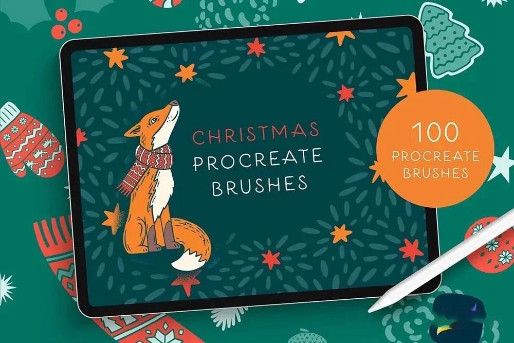 Procreate笔刷混合包和字体素材 笔刷资源 第1张-素材湾丨精选海外优质设计素材资源 Procreate笔刷混合包和字体素材 笔刷资源 sucaiwan.com