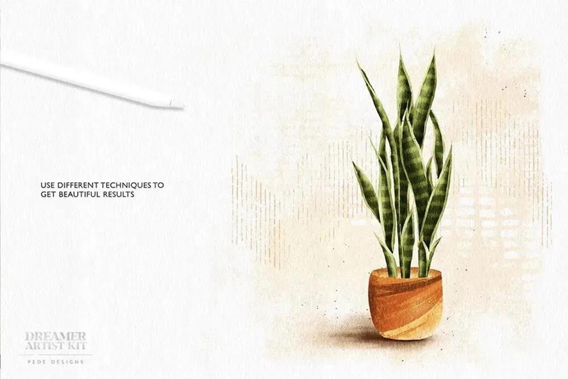 绘画梦想家艺术家Procreate笔刷套件 笔刷资源 sucaiwan.com