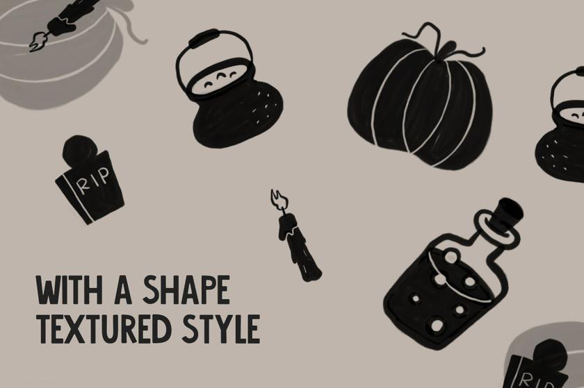 Procreate笔刷-万圣节主题装饰性设计插画笔刷素材 笔刷资源 第3张-素材湾丨精选海外优质设计素材资源 Procreate笔刷-万圣节主题装饰性设计插画笔刷素材 笔刷资源 sucaiwan.com