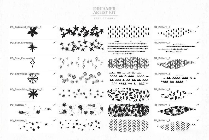 绘画梦想家艺术家Procreate笔刷套件 笔刷资源 sucaiwan.com