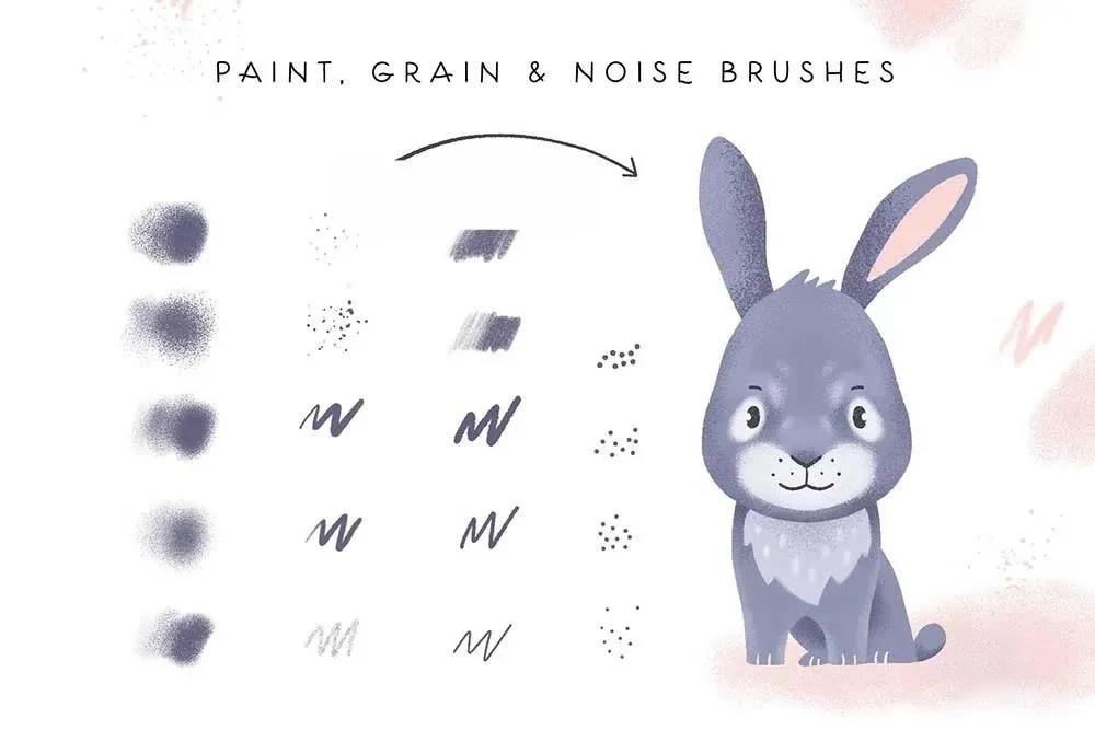 Procreate笔刷混合包和字体素材 笔刷资源 第17张-素材湾丨精选海外优质设计素材资源 Procreate笔刷混合包和字体素材 笔刷资源 sucaiwan.com