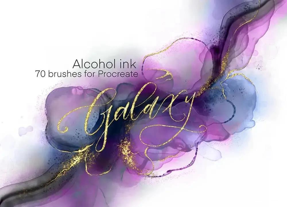 抽象形状酒精墨水纹理Procreate笔刷 笔刷资源 第1张-素材湾丨精选海外优质设计素材资源 抽象形状酒精墨水纹理Procreate笔刷 笔刷资源 sucaiwan.com