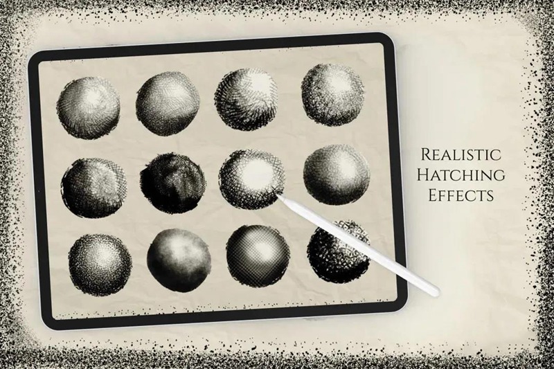 带阴影效果高度逼真的点画Procreate笔刷 笔刷资源 第4张-素材湾丨精选海外优质设计素材资源 带阴影效果高度逼真的点画Procreate笔刷 笔刷资源 sucaiwan.com