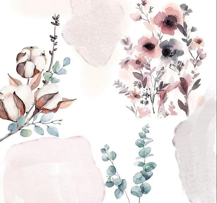 Procreate+Ps真实质感水彩笔刷100款送纹理纸张68款 手帐绘画肌理 笔刷资源 sucaiwan.com