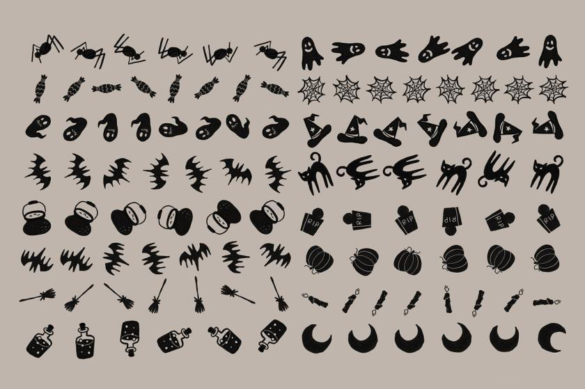 Procreate笔刷-万圣节主题装饰性设计插画笔刷素材 笔刷资源 第5张-素材湾丨精选海外优质设计素材资源 Procreate笔刷-万圣节主题装饰性设计插画笔刷素材 笔刷资源 sucaiwan.com