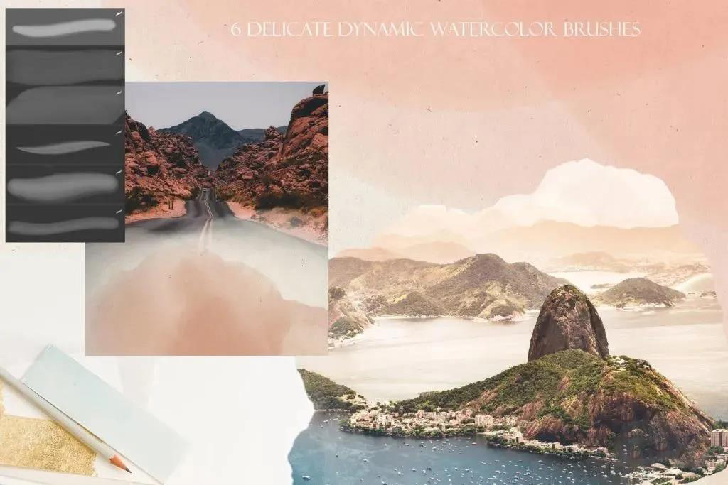 64款逼真水彩水墨效果Procreate笔刷设计素材 笔刷资源 第3张-素材湾丨精选海外优质设计素材资源 64款逼真水彩水墨效果Procreate笔刷设计素材 笔刷资源 sucaiwan.com