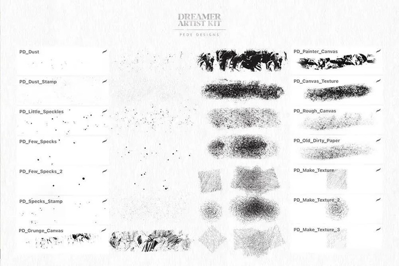 绘画梦想家艺术家Procreate笔刷套件 笔刷资源 sucaiwan.com