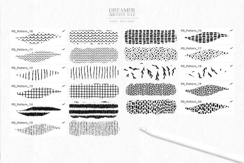 绘画梦想家艺术家Procreate笔刷套件 笔刷资源 sucaiwan.com