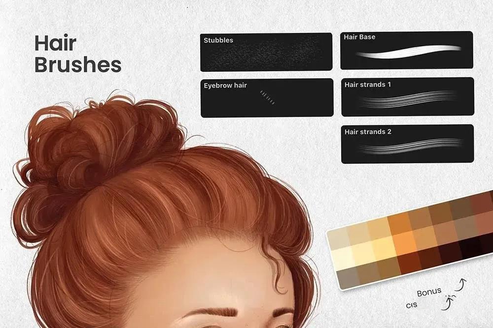 人脸肖像制作Procreate笔刷套装 笔刷资源 第7张-素材湾丨精选海外优质设计素材资源 人脸肖像制作Procreate笔刷套装 笔刷资源 sucaiwan.com