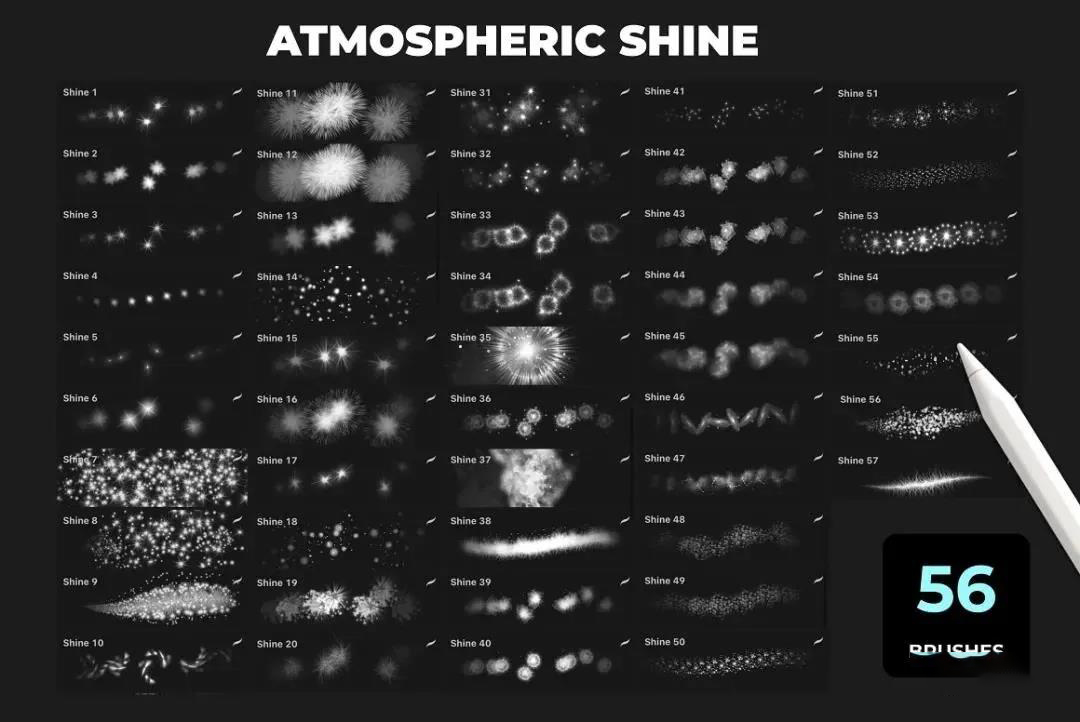 56款高清过年气氛花环火花漏光procreate笔刷画笔 笔刷资源 第2张-素材湾丨精选海外优质设计素材资源 56款高清过年气氛花环火花漏光procreate笔刷画笔 笔刷资源 sucaiwan.com