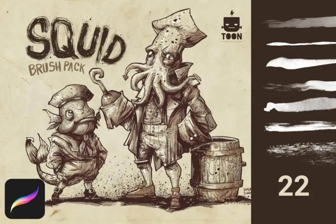 22款颗粒点状边缘喷涂绘画画笔Procreate笔刷 笔刷资源 第7张-素材湾丨精选海外优质设计素材资源 22款颗粒点状边缘喷涂绘画画笔Procreate笔刷 笔刷资源 sucaiwan.com