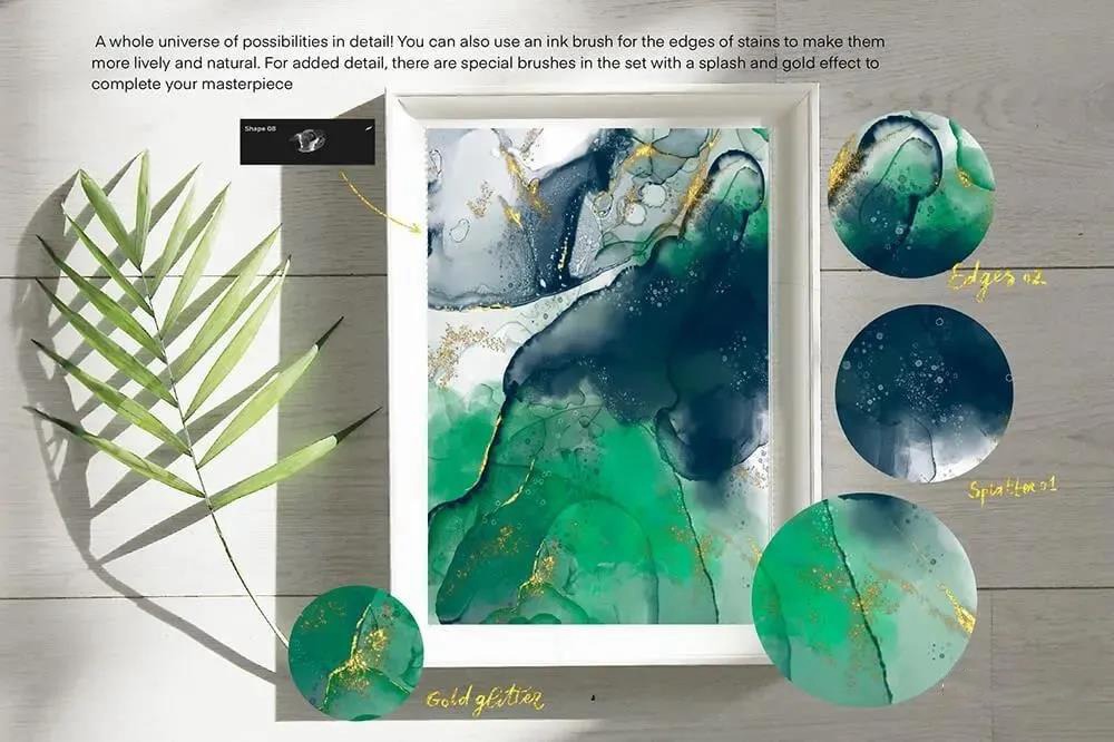 抽象形状酒精墨水纹理Procreate笔刷 笔刷资源 第5张-素材湾丨精选海外优质设计素材资源 抽象形状酒精墨水纹理Procreate笔刷 笔刷资源 sucaiwan.com