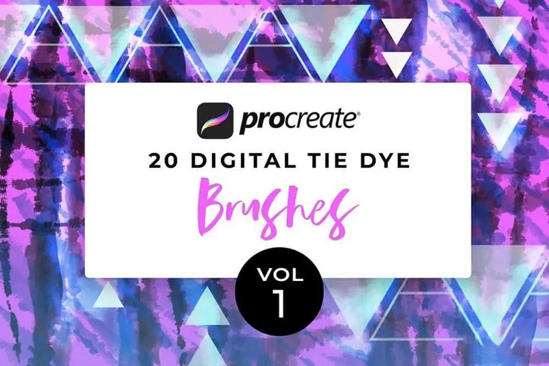 独特的数码扎染画Procreate笔刷素材 笔刷资源 第3张-素材湾丨精选海外优质设计素材资源 独特的数码扎染画Procreate笔刷素材 笔刷资源 sucaiwan.com