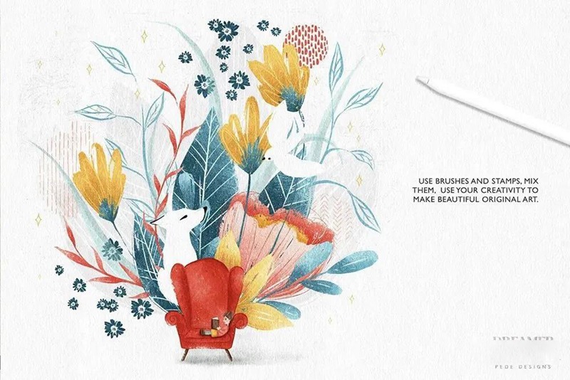 绘画梦想家艺术家Procreate笔刷套件 笔刷资源 sucaiwan.com