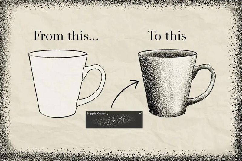 带阴影效果高度逼真的点画Procreate笔刷 笔刷资源 第3张-素材湾丨精选海外优质设计素材资源 带阴影效果高度逼真的点画Procreate笔刷 笔刷资源 sucaiwan.com