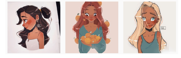 Sara大神ipad人物手绘课程 笔刷资源 sucaiwan.com