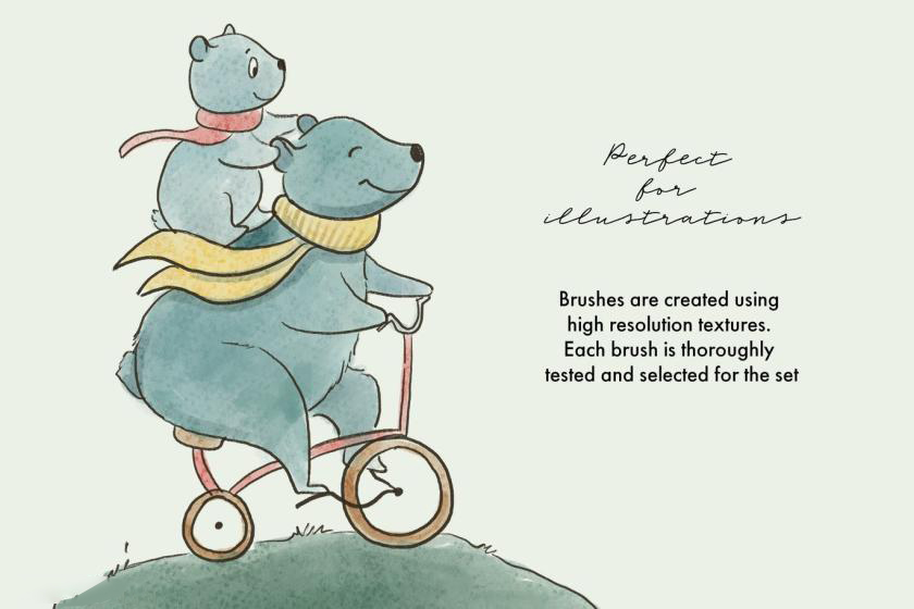 Procreate笔刷-油画卡通水彩铅笔纹理效果笔刷素材资源 笔刷资源 第3张-素材湾丨精选海外优质设计素材资源 Procreate笔刷-油画卡通水彩铅笔纹理效果笔刷素材资源 笔刷资源 sucaiwan.com