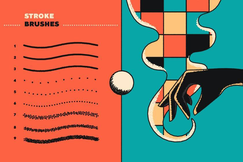 Procreate笔刷-复古波普艺术风格点阵线条笔刷素材资源 笔刷资源 第3张-素材湾丨精选海外优质设计素材资源 Procreate笔刷-复古波普艺术风格点阵线条笔刷素材资源 笔刷资源 sucaiwan.com