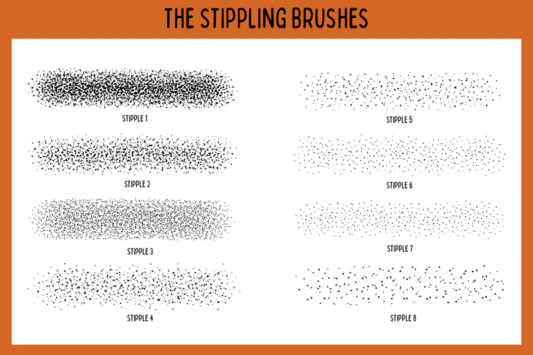 Procreate笔刷-光滑墨线风格艺术笔刷Procreate绘画画笔资源下载 笔刷资源 sucaiwan.com