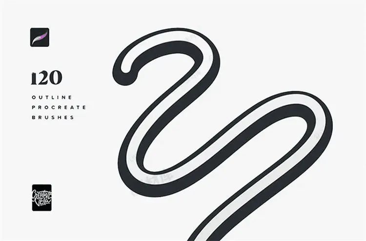 400款Procreate新款厚涂立体轮廓笔刷合集 笔刷资源 第3张-素材湾丨精选海外优质设计素材资源 400款Procreate新款厚涂立体轮廓笔刷合集 笔刷资源 sucaiwan.com