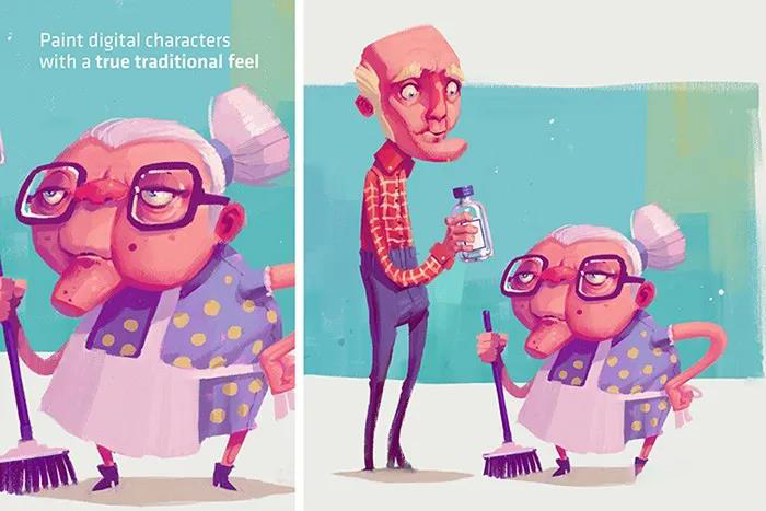 爆款Procreate专业干性纹理故障毛刺等笔刷合集 笔刷资源 第4张-素材湾丨精选海外优质设计素材资源 爆款Procreate专业干性纹理故障毛刺等笔刷合集 笔刷资源 sucaiwan.com