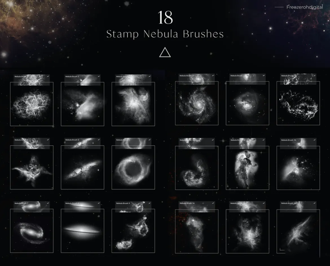 45款星系,星云和太空Procreate笔刷 笔刷资源 第7张-素材湾丨精选海外优质设计素材资源 45款星系,星云和太空Procreate笔刷 笔刷资源 sucaiwan.com