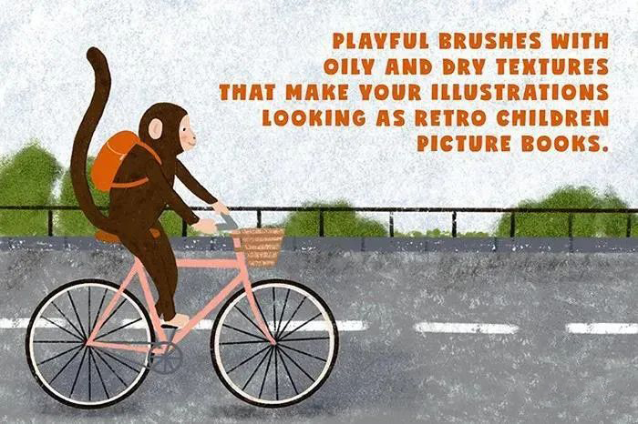 Procreate笔刷-趣味复古蜡笔纹理笔刷合集资源 笔刷资源 第27张-素材湾丨精选海外优质设计素材资源 Procreate笔刷-趣味复古蜡笔纹理笔刷合集资源 笔刷资源 sucaiwan.com