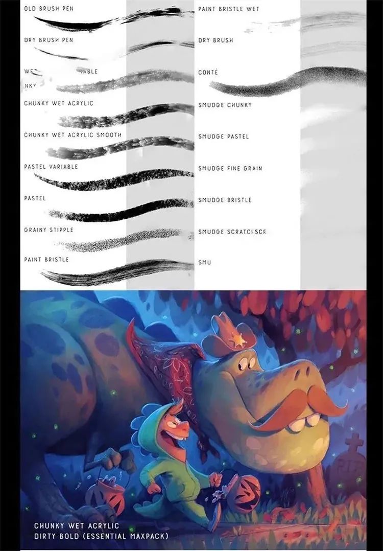 400款Procreate新款厚涂立体轮廓笔刷合集 笔刷资源 第7张-素材湾丨精选海外优质设计素材资源 400款Procreate新款厚涂立体轮廓笔刷合集 笔刷资源 sucaiwan.com