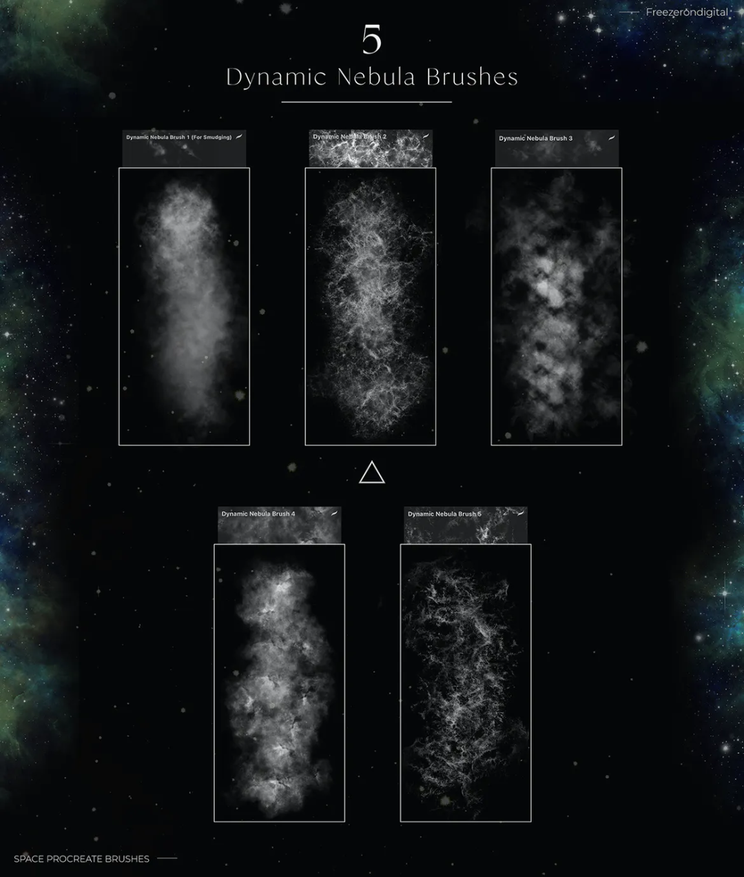 45款星系,星云和太空Procreate笔刷 笔刷资源 第6张-素材湾丨精选海外优质设计素材资源 45款星系,星云和太空Procreate笔刷 笔刷资源 sucaiwan.com