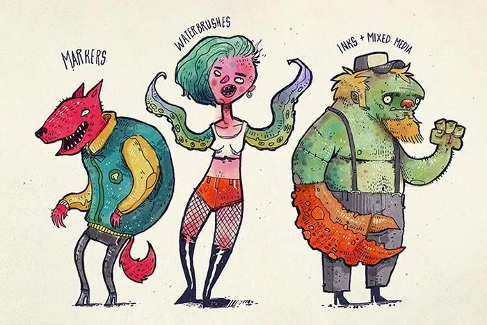 爆款Procreate专业干性纹理故障毛刺等笔刷合集 笔刷资源 第35张-素材湾丨精选海外优质设计素材资源 爆款Procreate专业干性纹理故障毛刺等笔刷合集 笔刷资源 sucaiwan.com