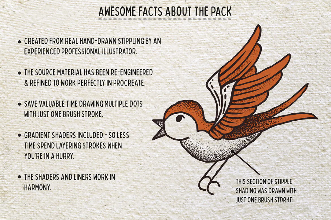 Procreate笔刷-光滑墨线风格艺术笔刷Procreate绘画画笔资源下载 笔刷资源 sucaiwan.com