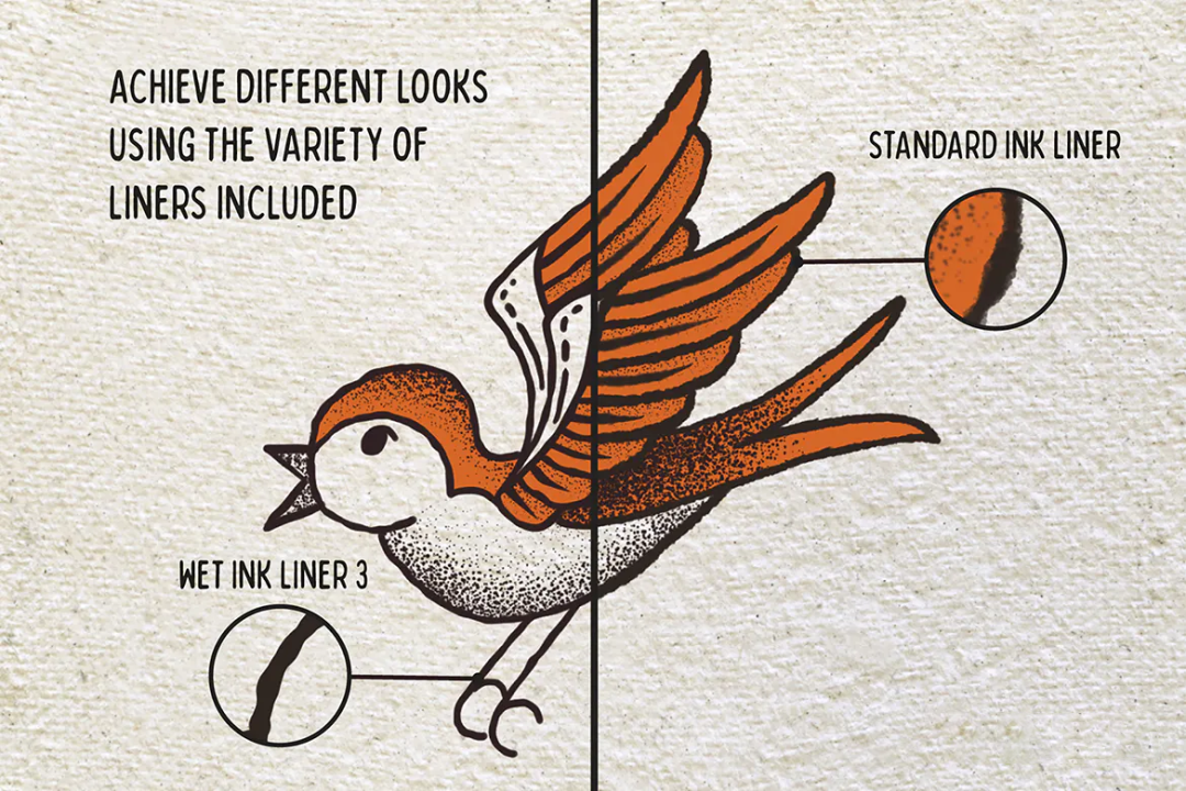 Procreate笔刷-光滑墨线风格艺术笔刷Procreate绘画画笔资源下载 笔刷资源 sucaiwan.com