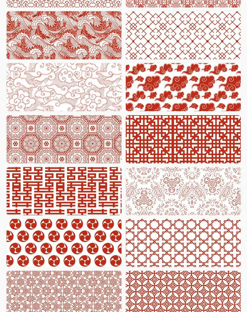 procreate笔刷资源-中国风雕花吉祥图案底纹背景纹理PS笔刷合集下载 笔刷资源 sucaiwan.com