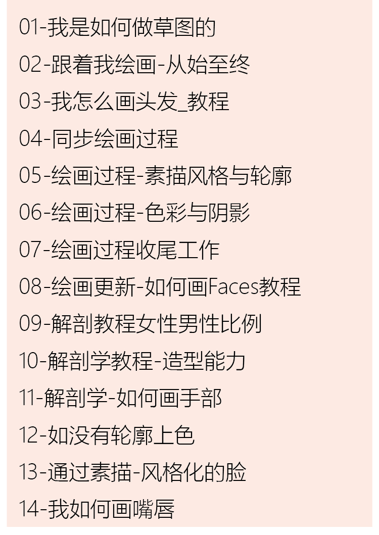 Sara大神ipad人物手绘课程 笔刷资源 sucaiwan.com