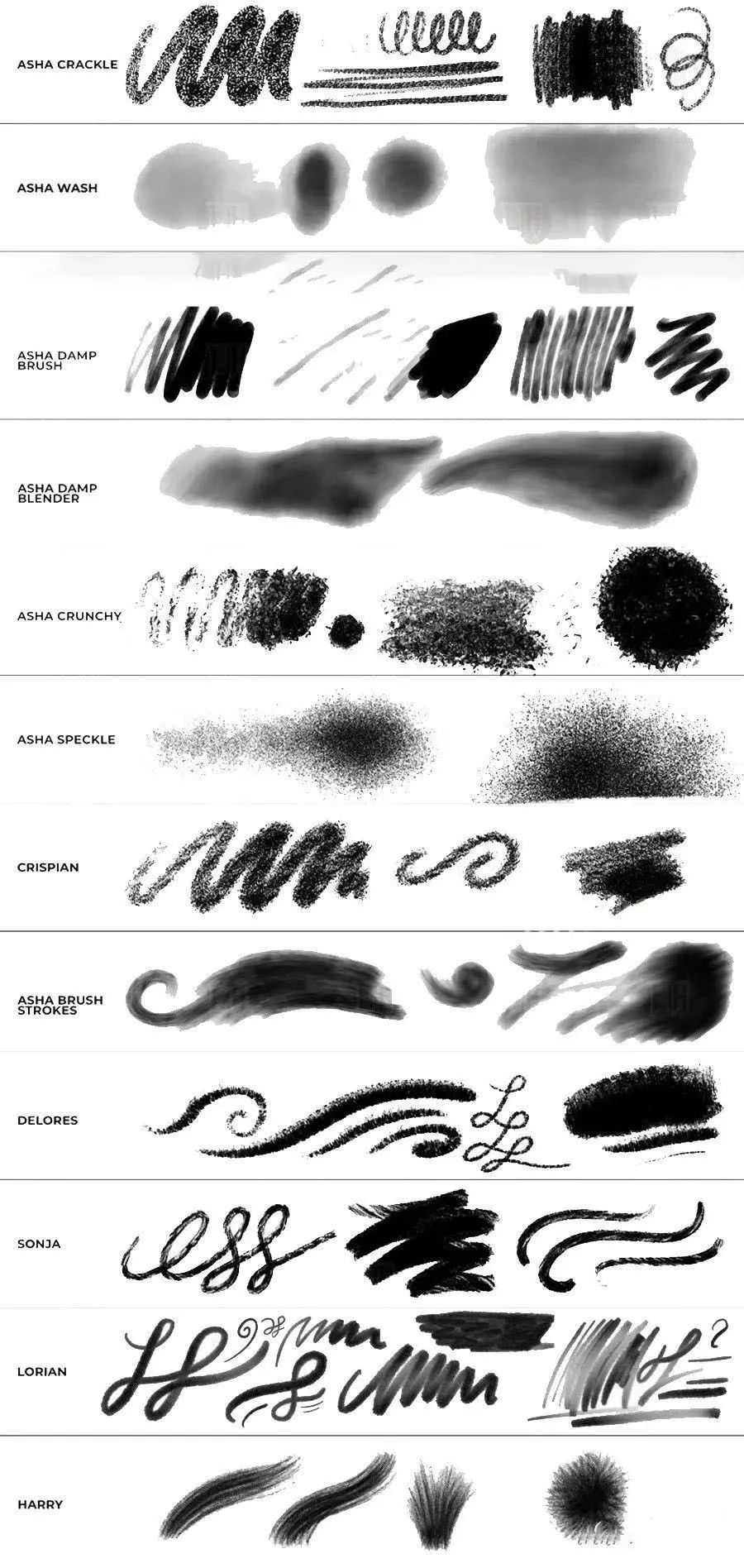 200款超实用Procreate综合神奇纹理笔刷合集 笔刷资源 第21张-素材湾丨精选海外优质设计素材资源 200款超实用Procreate综合神奇纹理笔刷合集 笔刷资源 sucaiwan.com