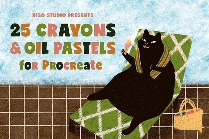 Procreate笔刷-趣味复古蜡笔纹理笔刷合集资源 笔刷资源 第25张-素材湾丨精选海外优质设计素材资源 Procreate笔刷-趣味复古蜡笔纹理笔刷合集资源 笔刷资源 sucaiwan.com