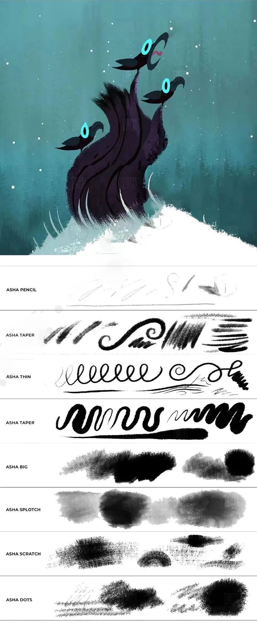 200款超实用Procreate综合神奇纹理笔刷合集 笔刷资源 第20张-素材湾丨精选海外优质设计素材资源 200款超实用Procreate综合神奇纹理笔刷合集 笔刷资源 sucaiwan.com