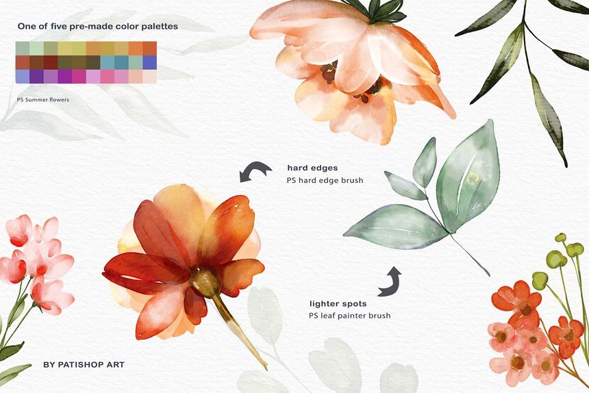 Procreate笔刷-水彩纹理画笔Procreate笔刷和调色板素材 笔刷资源 第10张-素材湾丨精选海外优质设计素材资源 Procreate笔刷-水彩纹理画笔Procreate笔刷和调色板素材 笔刷资源 sucaiwan.com