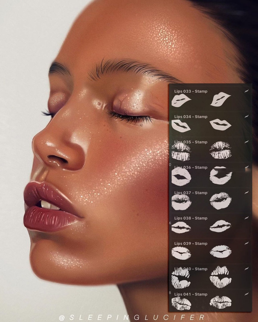 Procreate笔刷-人像厚涂眼睛头发磨皮Procreate笔刷素材资源包 笔刷资源 第21张-素材湾丨精选海外优质设计素材资源 Procreate笔刷-人像厚涂眼睛头发磨皮Procreate笔刷素材资源包 笔刷资源 sucaiwan.com